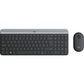 TASTIERA LOGITECH+MOUSE Wireless Desktop MK470 COMBO USB ULTRASOTTILI Colore GRAFITE 920-009196