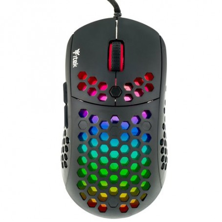 MOUSE ITEK GAMING "G71" 12000dpi, RGB, S W, SENSORE P3327, ULTRA LEGGERO, USB - ITMGG71