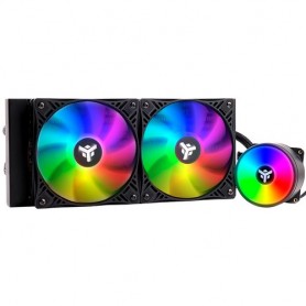 COOLER ITEK " EVOLIQ 240 RAINBOW" 240mm (Raff. a Liquido) SKT UNIVERSALE - PWM -  ITLCEVOR240