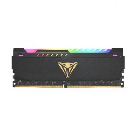 KIT DDR4 PATRIOT "VIPER STEEL RGB BLACK" 32GB (2x16GB) 3200Mhz CL18 - RGB- HS DUAL CHANNEL PVSR432G320C8K