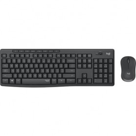 TASTIERA LOGITECH+MOUSE Wireless Desktop MK295 SILENT COMBO USB GRAFITE 920-009797
