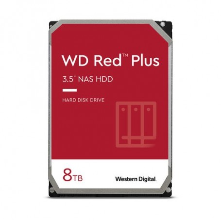 HD WD SATA3 8TB 3.5" RED PLUS INTELLIPOW ER  256mb cache 24x7 - NAS HARD DRIVE - WD80EFZZ