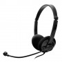 CUFFIA STEREO CON MICROFONO ATLANTIS P00 3-USB501 USB cavo 1,8m Nero