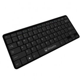 TASTIERA MINI ATLANTIS P013-LK-8840-UB 7 8 tasti ultra slim USB NERO