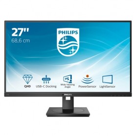 MONITOR PHILIPS LED 27"Wide 2K 276B1/00 2560x1440 4ms 300cd/m 50.000.000:1 2x2W MM Pivot RegH HDMI DP USB-C docking