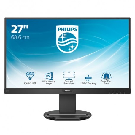 MONITOR PHILIPS LED 27"Wide 2K 276B9/00 2560x1440 4ms 350cd/m 50.000.000:1 2x2W MM Pivot RegH HDMI DP USB-C