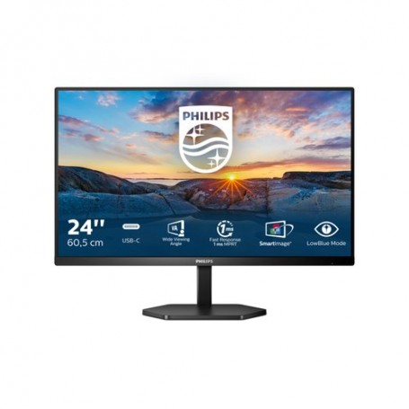 MONITOR PHILIPS LED 23.8"Wide 24E1N3300A /00 IPS 1920x1080 1ms 300cd/mq 1.000:1 Mega Infinity DCR 2x3W MM HDMI USB-C dock