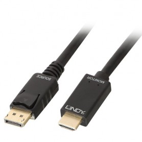 CAVO LINDY DISPLAYPORT MASCHIO - HDMI A MASCHIO 10.2G Connettori Placcati Oro 2mt