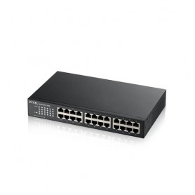 Switch ZYXEL GS-1100-24E Unmanaged, 24 p orte Gigabit, design senza ventole, Desktop/Rack - GS1100-24E-EU0103F