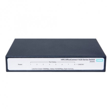 SWITCH HP JH329A 1420 8G UNMANAGED 8XRJ4 5 AUTOSENSING 10/100/1000 LIMITED LIFETIME WARRANTY