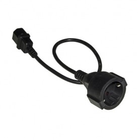 CAVO ADATTATORE DI ALIMENTAZIONE PRESA S CHUKO TEDESCA FEMMINA - IEC C14 MASCHIO CM 50