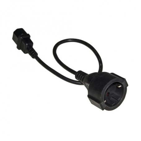 CAVO ADATTATORE DI ALIMENTAZIONE PRESA S CHUKO TEDESCA FEMMINA - IEC C14 MASCHIO CM 50
