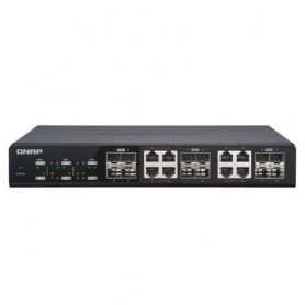 Management Switch QNAP , 12 port of 10Gb E port speed, 4 port SFP+, 8 port  SFP+/ NBASE-T Combo .. QSW-M1208-8C