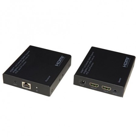EXTENDER HDMI  TRAMITE CAVO RETE CAT 6 F INO A 60 METRI 4K60HZ CON SENSORI IR PER TELECOMANDI LOOP, HDR E POC