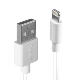CAVO LINDY USB A-LIGHTNING C89 M/M 1mt B IANCO Cavo per ricarica e trasferimento dati di iPhone, iPad & iPod