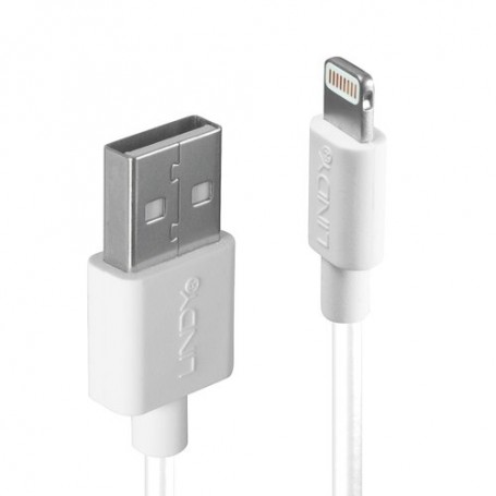 CAVO LINDY USB A-LIGHTNING C89 M/M 1mt B IANCO Cavo per ricarica e trasferimento dati di iPhone, iPad & iPod
