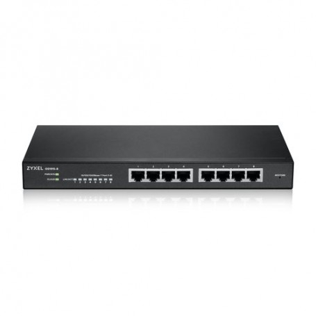 SWITCH ZYXEL - NebulaFlex Switch Web Man aged 8p Gigabit - Supporto IPv6, VLAN - Design senza ventole, Desktop GS1915-8-E