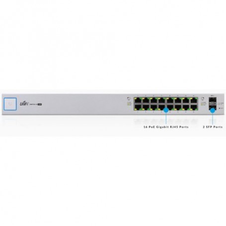 UniFI UBIQUITI Switch 16 porte, 150Watt - US-16-150W -