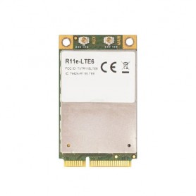 MIKROTIK R11E-LTE6 MINIPCI-E CARD, CATEG ORY 6 LTE, 2X UFL