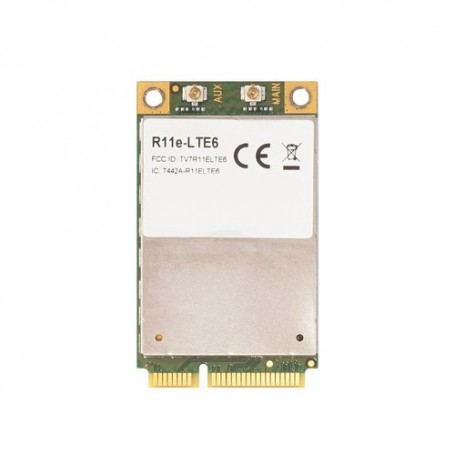 MIKROTIK R11E-LTE6 MINIPCI-E CARD, CATEG ORY 6 LTE, 2X UFL