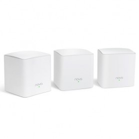 ROUTER TENDA NOVA MW5c 3PACK WIRELESS DU AL BAND AC1200 SISTEMA HOME MESH WiFi COMPLETO copertura fino a 350mq MU-MIMO