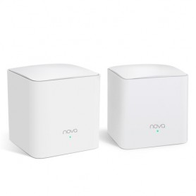 ROUTER TENDA NOVA MW5s 2PACK WIRELESS DU AL BAND AC1200 SISTEMA HOME MESH WiFi COMPLETO copertura fino a 200mq MU-MIMO