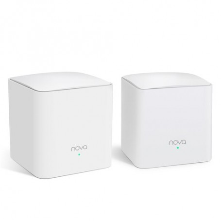 ROUTER TENDA NOVA MW5s 2PACK WIRELESS DU AL BAND AC1200 SISTEMA HOME MESH WiFi COMPLETO copertura fino a 200mq MU-MIMO