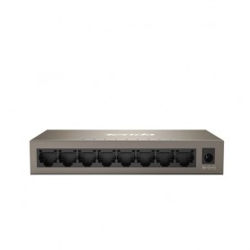 SWITCH TENDA TEG1008M v.2 8P LAN GIGABIT DESKTOP 10/100/1000Mbps RJ45 9-12V DC Input CASE METALLICO