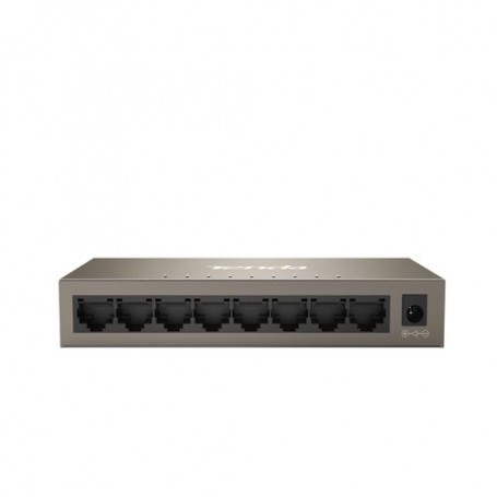SWITCH TENDA TEG1008M v.2 8P LAN GIGABIT DESKTOP 10/100/1000Mbps RJ45 9-12V DC Input CASE METALLICO