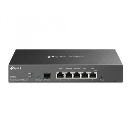 ROUTER TP-LINK ER7206 GIGABIT DUAL WAN S AFESTREAM VPN ROUTER,5P GIGABIT,1P GIGA SFP WAN,1P GIGA RJ45,2P WAN/LAN