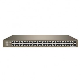 SWITCH TENDA TEG1050F 48P GIGABIT 10/100 /1000 RJ45 +2 1000M SFP 1U 19-inch rack-mountable One-key VLAN