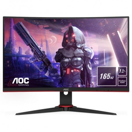 MONITOR AOC LED 23.6" Wide CURVED C24G2A E/BK 1920x1080 1ms 250cd/mq 3.000:1(80.000.000:1) 2x2W MM VGA 2HDMI DP VESA GAMI