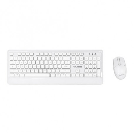Yashi Exclusive Multimedia Keyboard & Mo use Wireless KIT White - MY538