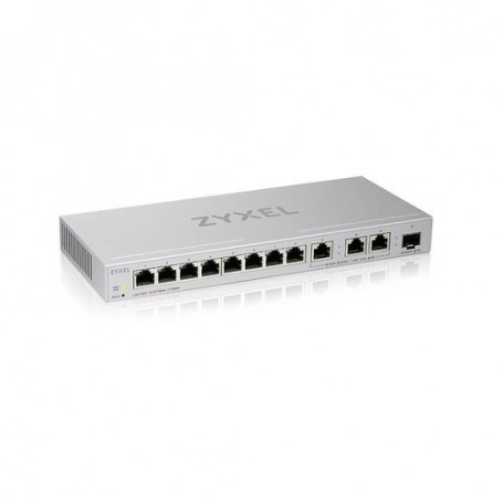 Switch Unmanaged Plus, 8 porte Gigabit, 3 porte 10MGbE, 1 porte SFP+ 10GbE, - Easy Management per VLAN, QoS - FANLESS