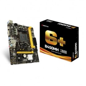 MB BIOSTAR AMD B450MH B450 AM4 2DDR4 VGA +HDMI PCIE, 4*SATA,M.2 mATX