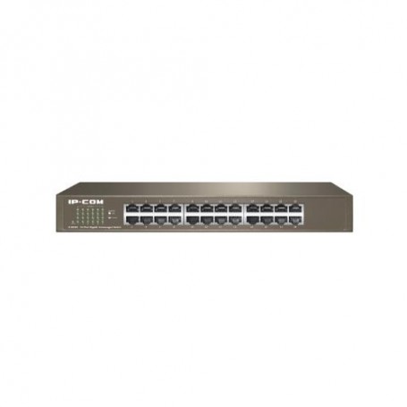 SWITCH IP-COM G1024D v7.0 24P GIGABIT UN MANAGED 1U,13-inch Rack-mountable