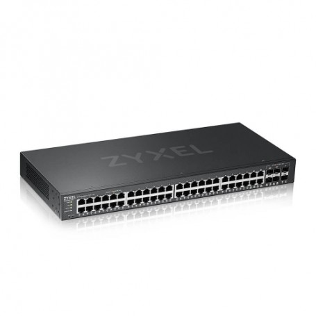 SWITCH ZYXEL GS2220-50 44P Gigabit +4P D ual Personality GBe +2P SFP, IPv6, VLAN, Rack Managed Layer 3 Lite