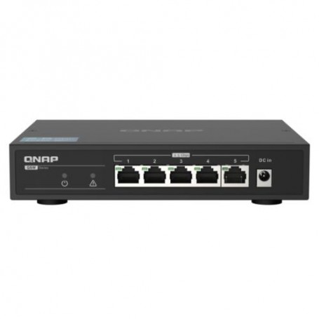 QNAP SWITCH 5 port 2.5Gbps auto negotiat ion (2.5G/1G/100M), unmanagement switch QSW-1105-5T