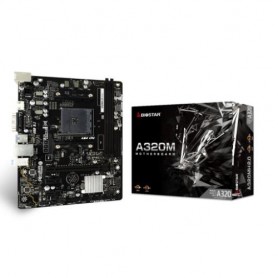 MB BIOSTAR AMD A320MH 2.0 A320 AM4 2DDR4 VGA+HDMI PCIE, 4*SATA,M.2 mATX