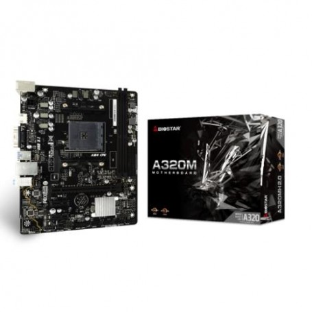MB BIOSTAR AMD A320MH 2.0 A320 AM4 2DDR4 VGA+HDMI PCIE, 4*SATA,M.2 mATX