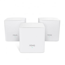 ROUTER TENDA NOVA nova MW5G(3-pack)WIREL ESS AC12000 2P GIGABIT 2 antenne interne COPERTURA FINO A 350m2