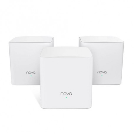 ROUTER TENDA NOVA nova MW5G(3-pack)WIREL ESS AC12000 2P GIGABIT 2 antenne interne COPERTURA FINO A 350m2