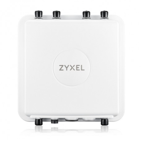 ACCESS POINT WIRELESS ZYXEL Outdoor Wifi 6 WAX-655E Dual Radio 4X4 802.11a/b/g/n/ac/ax 5375Mbps, 2 LAN, POE 25W , Ant non