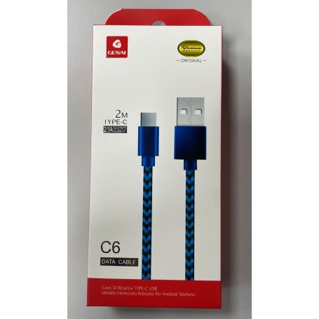 GENAI DATA CABLE TYPE-C 2MT 2.1A 