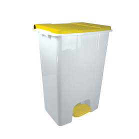 CONTENITORE MOBILE A PEDALE GIALLO 