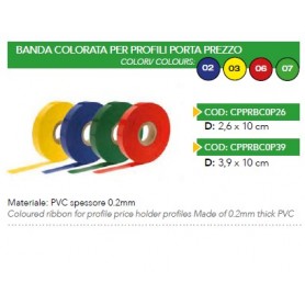 BANDA COLORATA IN PVC 3.9X100MT BLU 