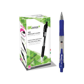 PENNA GEL INK A SCATTO BLU 