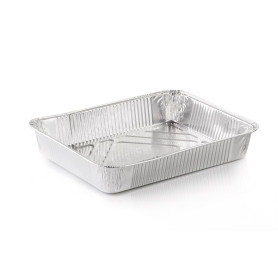 100 VASCH. ALLUMINIO 4 PORZIONI BORDO G 