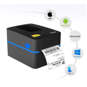 STAMPANTE BARCODE USB+BLUETOOTH TERMICA DIRETTA COLORE NERO
