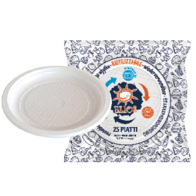 PIATTO RIUTILIZZABILE PIANO ELIOS PZ25 POLIPROPILENE/MICROONDE D21/20 LAVAGGI CERTIFICATI